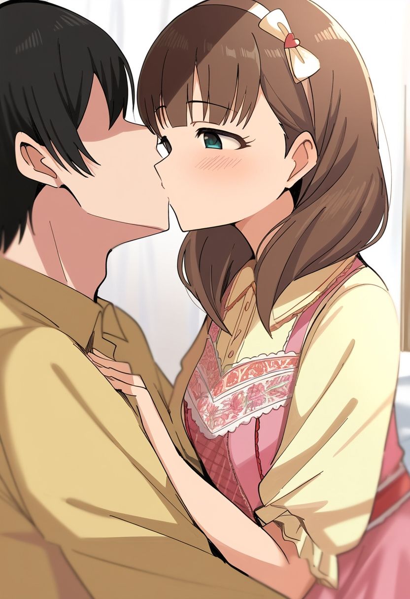 サンプル画像2:美少女アイドルと子作り（佐〇間まゆ編）(skin_head) [d_581454]