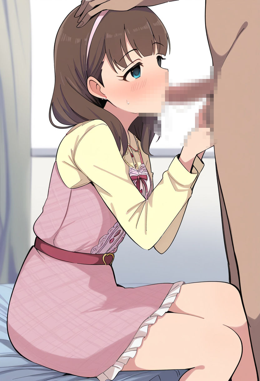 サンプル画像3:美少女アイドルと子作り（佐〇間まゆ編）(skin_head) [d_581454]