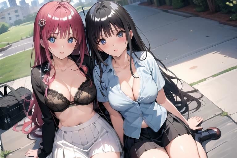 サンプル画像3:【欲望の教室】 誰かに見られてもいい… 広がる欲望  たがが外れた僕らは 求めあい続けた  ＃19(娘たちの素肌) [d_581518]