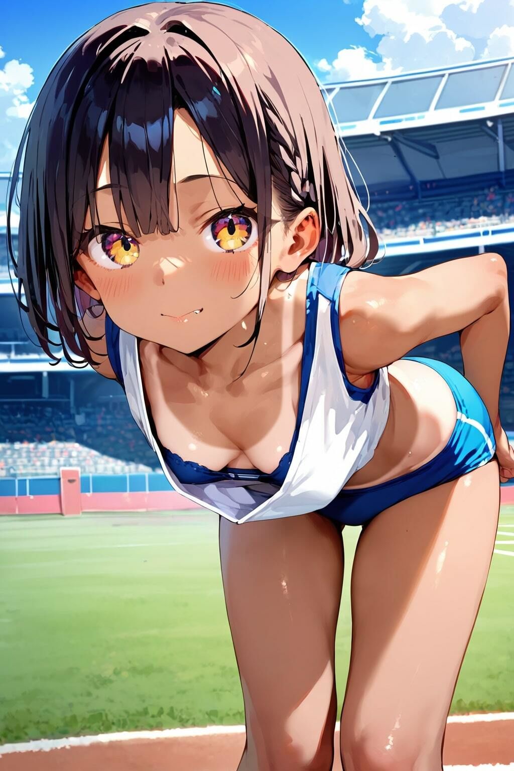 サンプル画像4:はじめてのエッチごっこ  褐色少女×陸上部員(駆け抜けて性春) [d_581525]