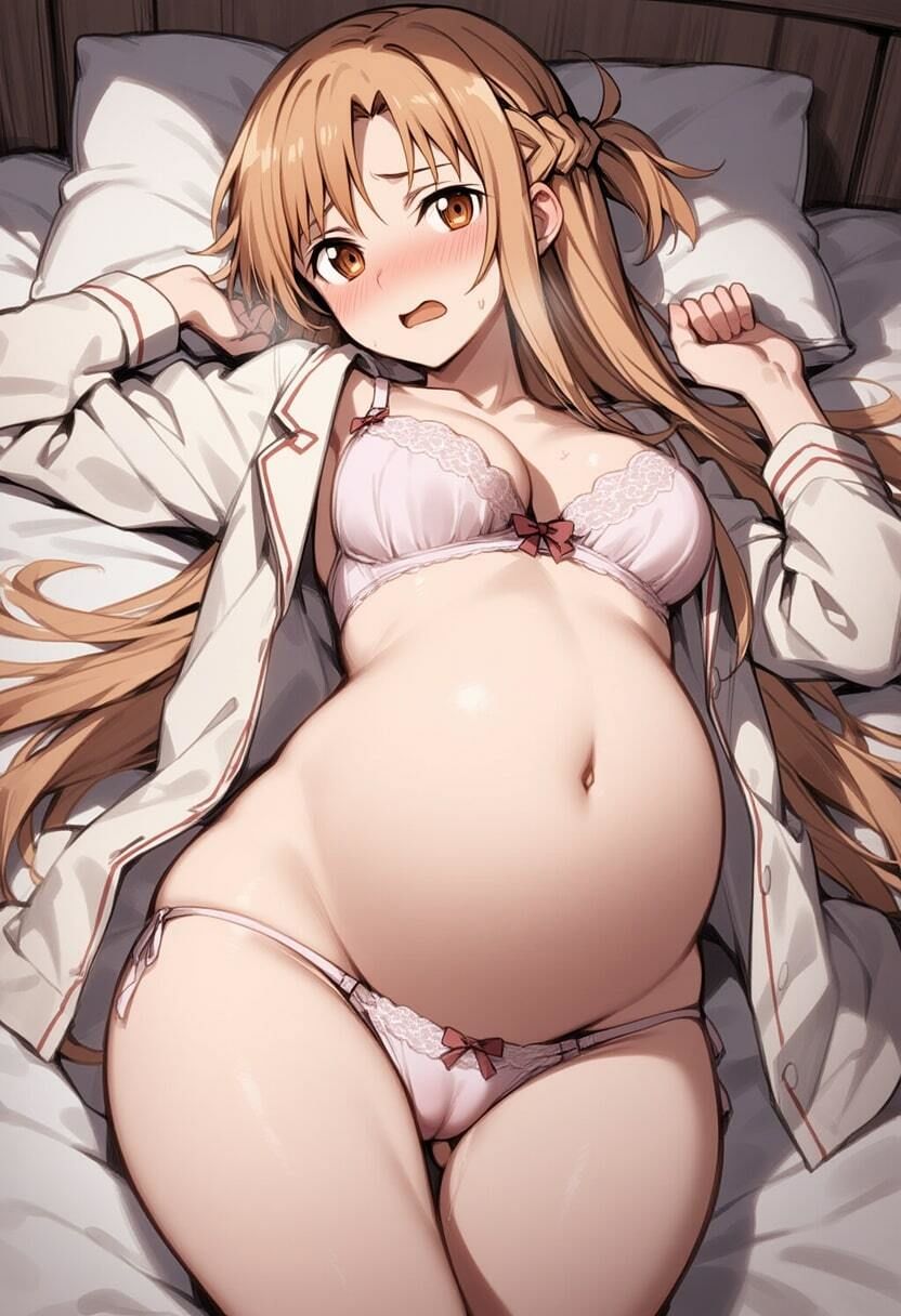 サンプル画像1:孕んだアスナ妊婦ボテ腹でも中出しセックスがやめられない(妊婦＆ふたなり隊) [d_581528]