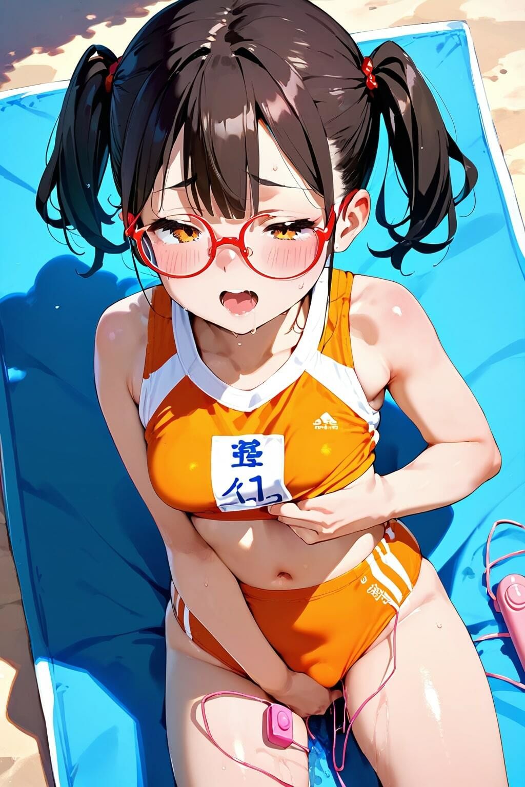 はじめてのエッチごっこ メガネ少女×陸上部員 画像10