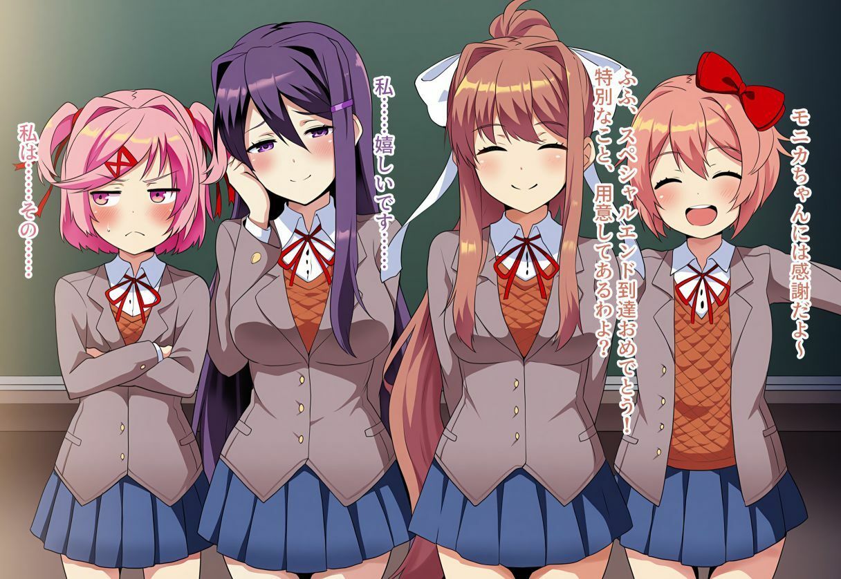 サンプル画像1:文芸部スペシャルハーレム(抹茶団子) [d_581609]