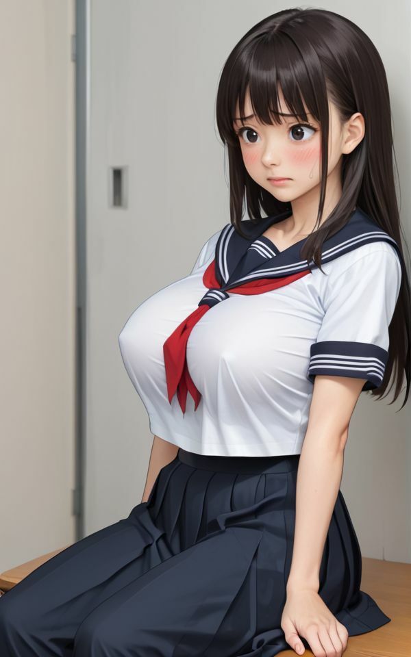 GカップJKを文化祭でハメまくる・・・妄想JKの複数男子で無理矢理やったあの日 画像3