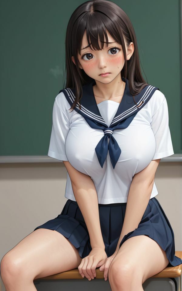 GカップJKを文化祭でハメまくる・・・妄想JKの複数男子で無理矢理やったあの日 画像4