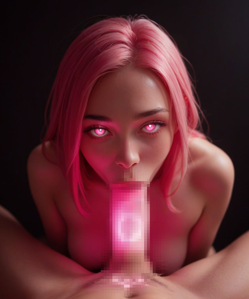 サンプル画像1:【実写風AI】ピンク髪サキュバスさん の エナジードレイン！(網焼き不死鳥サンド) [d_581681]