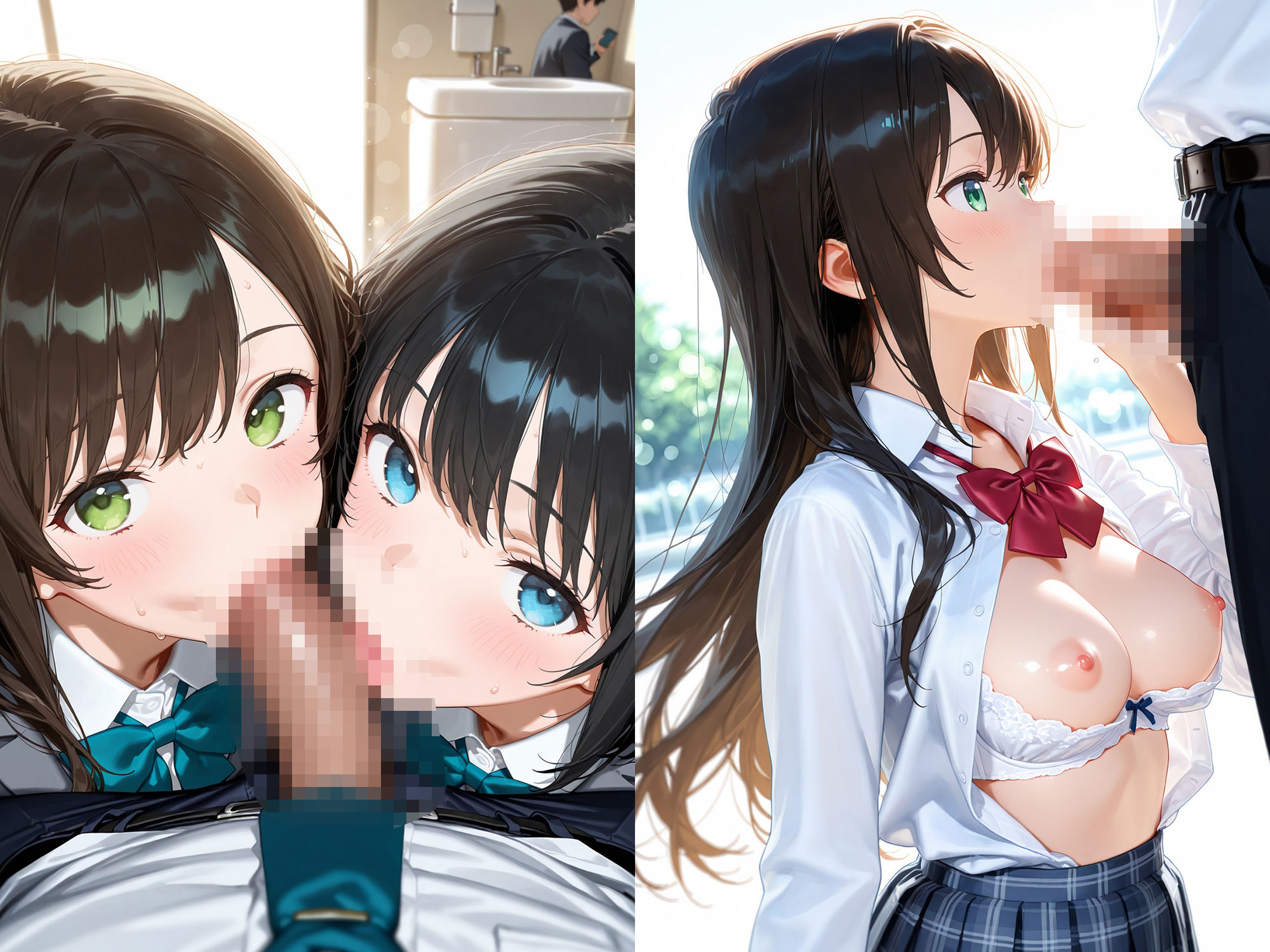 サンプル画像4:パンツから始まる学園性活(朝のテント) [d_581694]