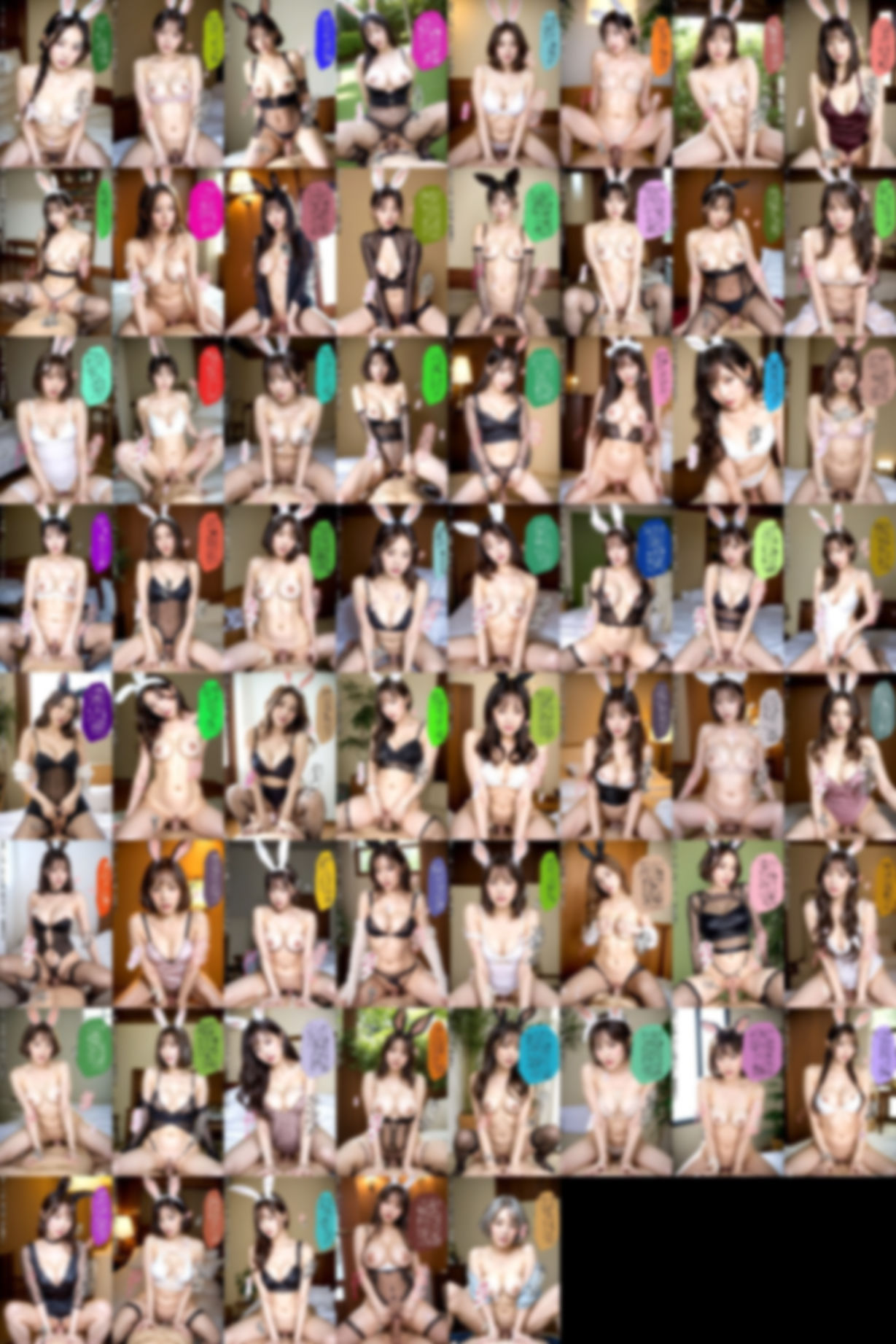 義母にバニーガールのコスプレをさせて騎乗位プレイ 画像10