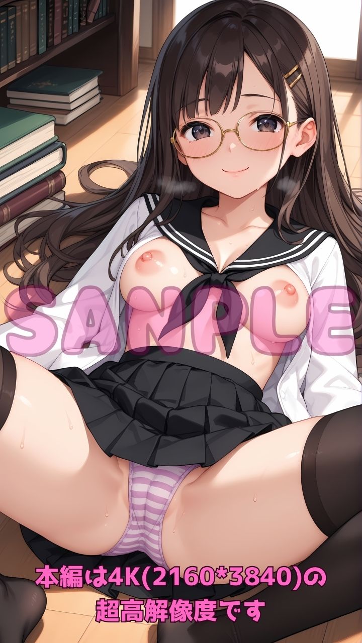 内気なメガネ図書委員の秘密のエッチな誘い 画像2