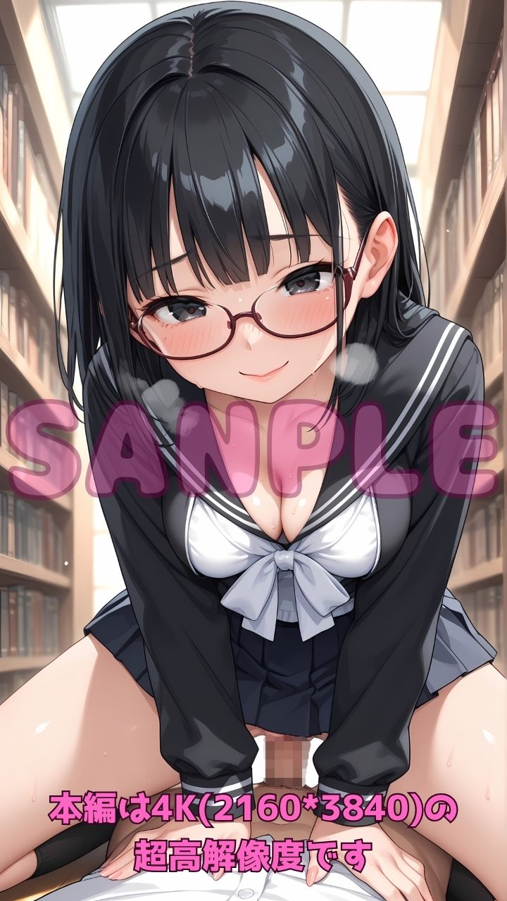 内気なメガネ図書委員の秘密のエッチな誘い 画像5
