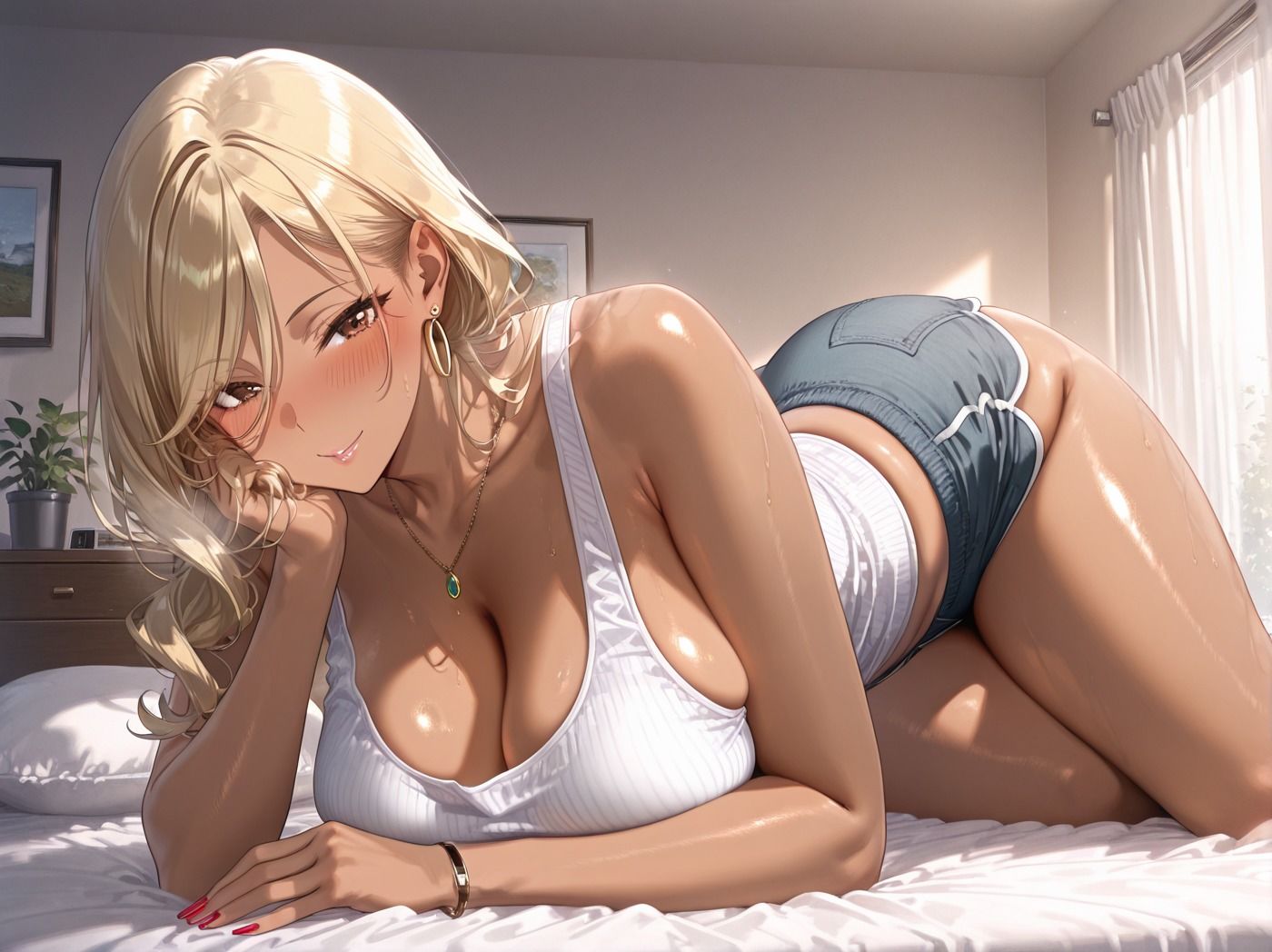 サンプル画像1:隣のでか尻ギャル妻を寝取る！(くみん) [d_581774]