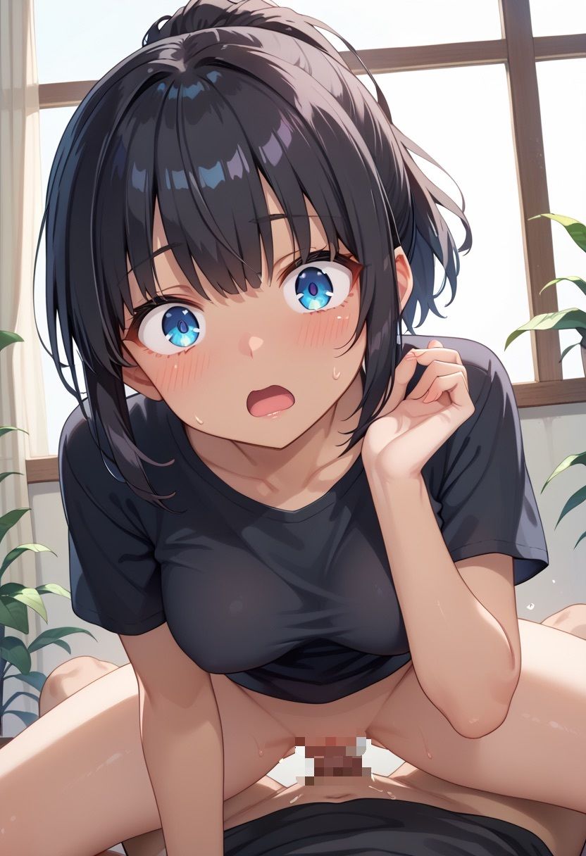 黒ギャルポニーテールを種付け!! 性育学園の褐色女子校生に生ハメ中出し性指導 画像9
