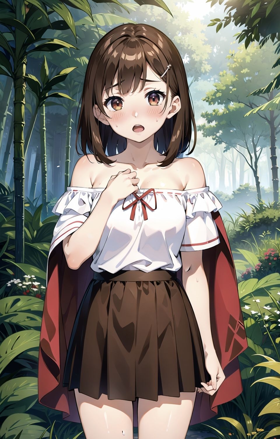 森の中でお兄ちゃんに襲われる直前の魔法使いの妹ちゃん! 画像3