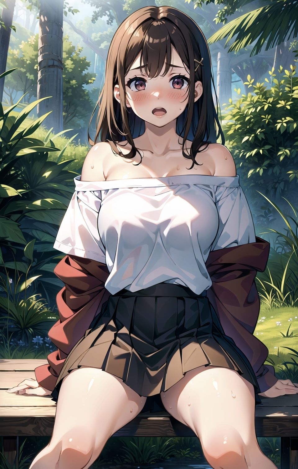 森の中でお兄ちゃんに襲われる直前の魔法使いの妹ちゃん! 画像4