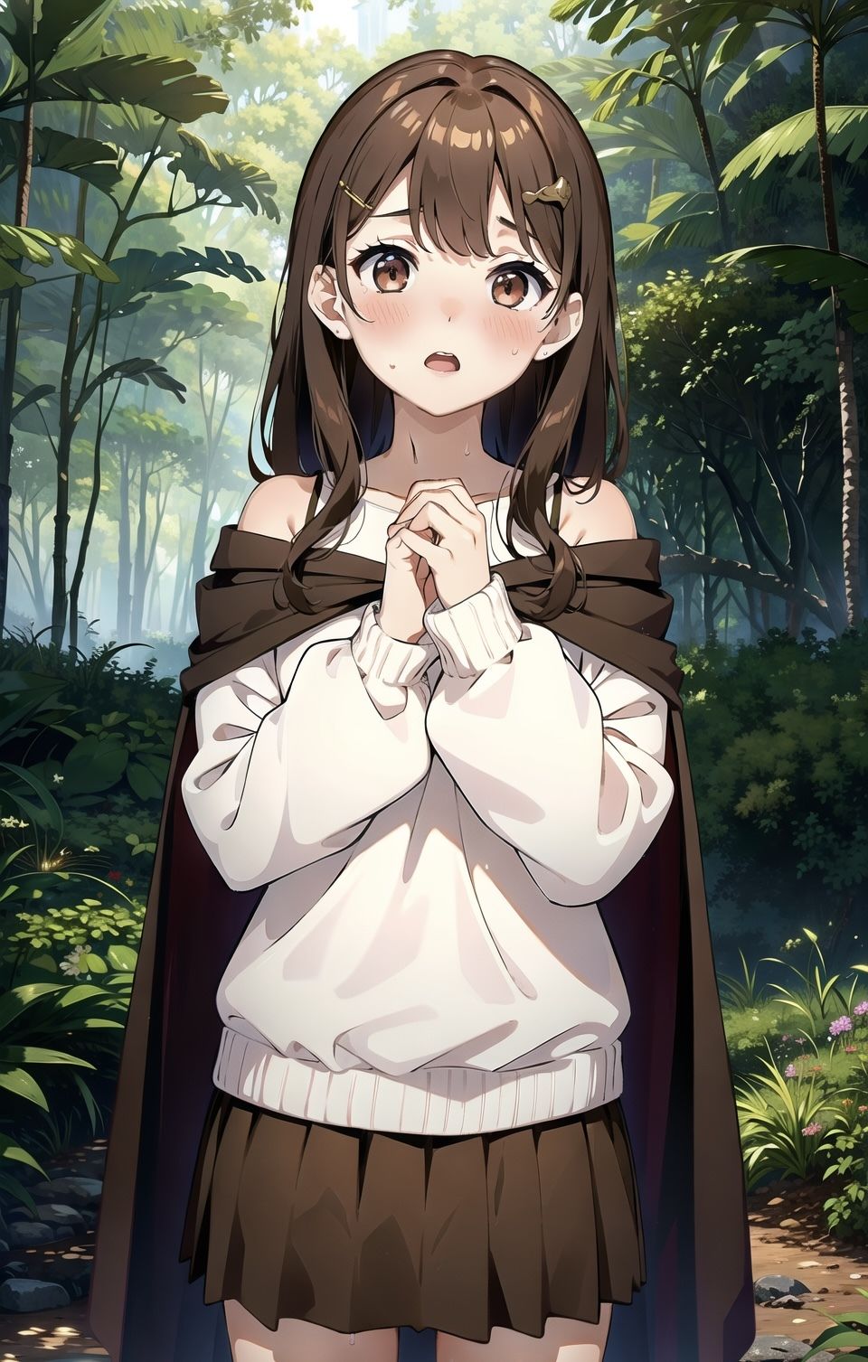森の中でお兄ちゃんに襲われる直前の魔法使いの妹ちゃん! 画像5