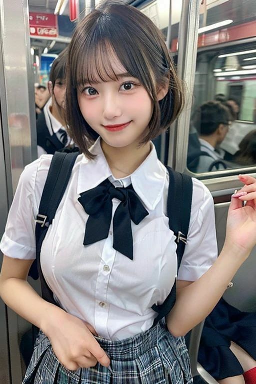 サンプル画像1:電車内の女子（はーと）生ぬぐよ  300ページ(ミツバチ) [d_582117]