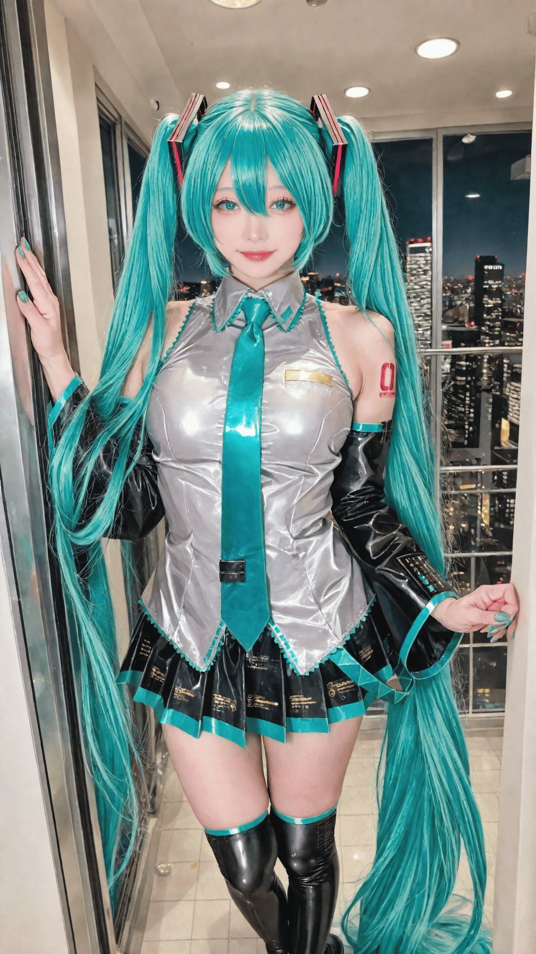 サンプル画像1:アニクラにいたコスプレイヤーと個人撮影会/レ●/中野二●/早瀬ユ●カ/初音●ク/カルバン●ライン下着【100P以上】(Musashi AI) [d_582173]