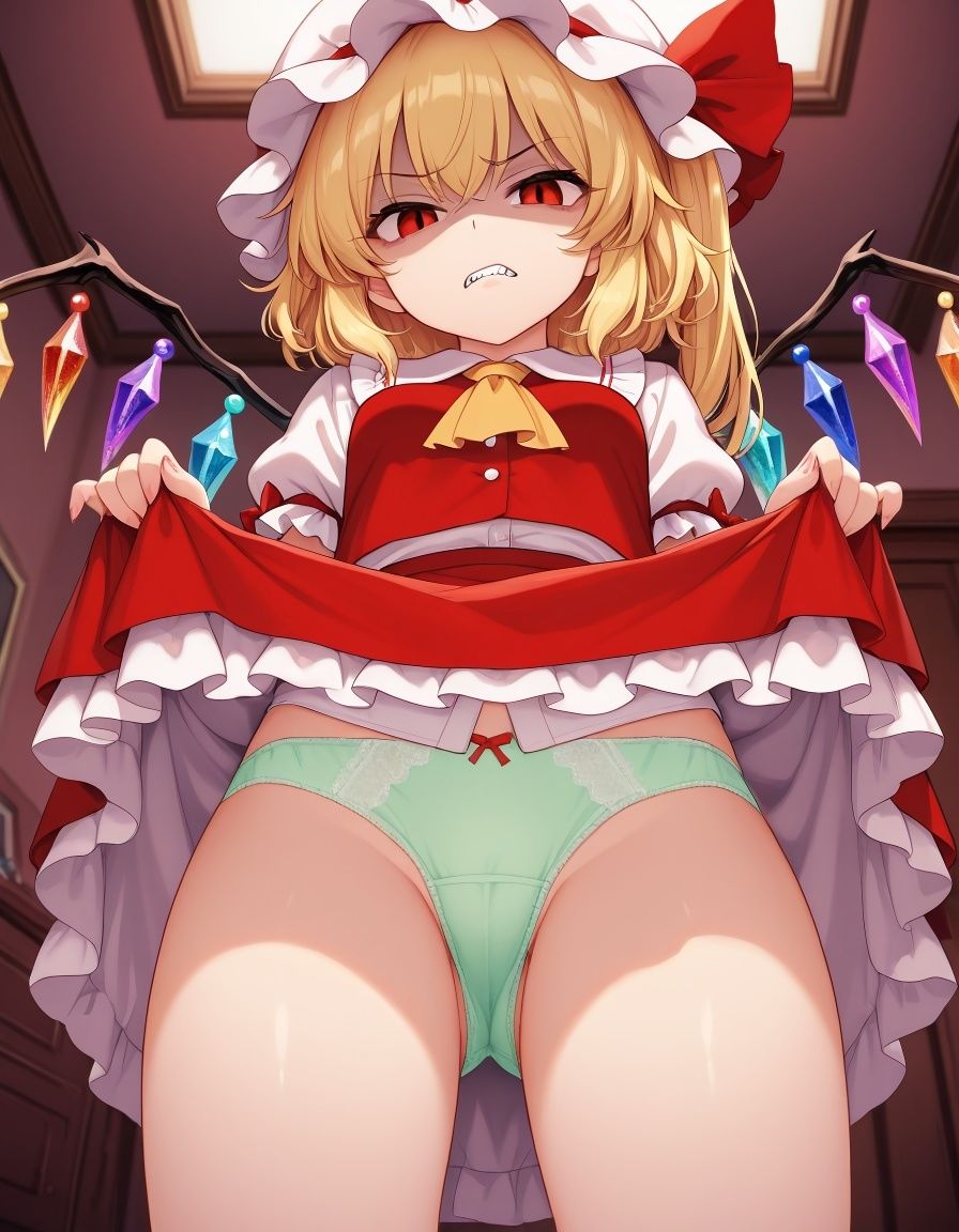 サンプル画像4:東方下着集〜嫌がる女の子編〜(鴉炒飯@AI) [d_582208]