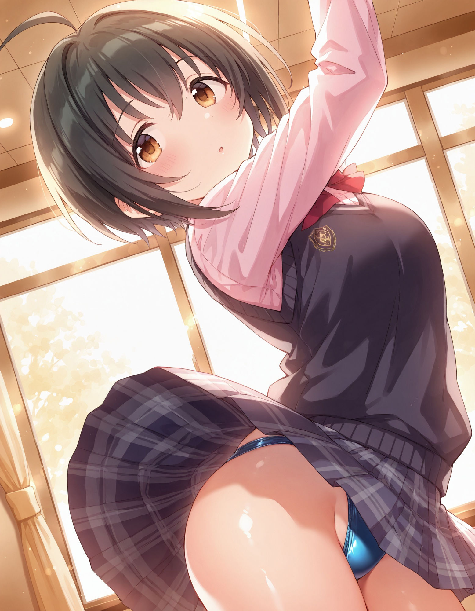 サンプル画像3:小〇向美穂のパンチラ〜制服編〜(D.P.H.) [d_582231]