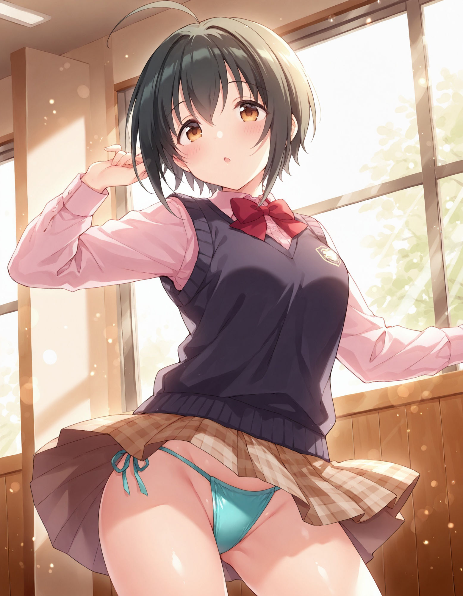小〇向美穂のパンチラ〜制服編〜 画像8