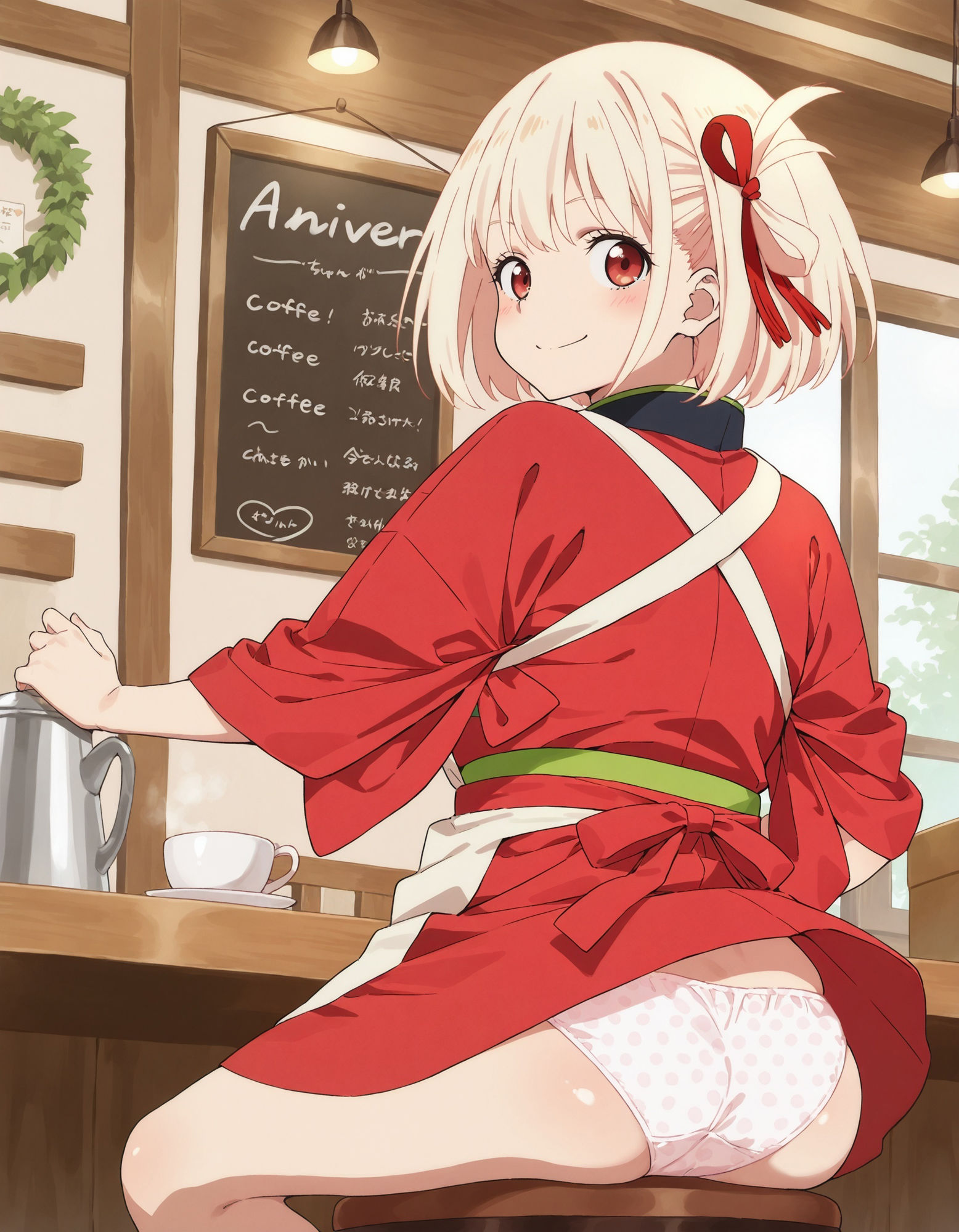錦〇千束のパンチラ〜喫茶制服編〜2