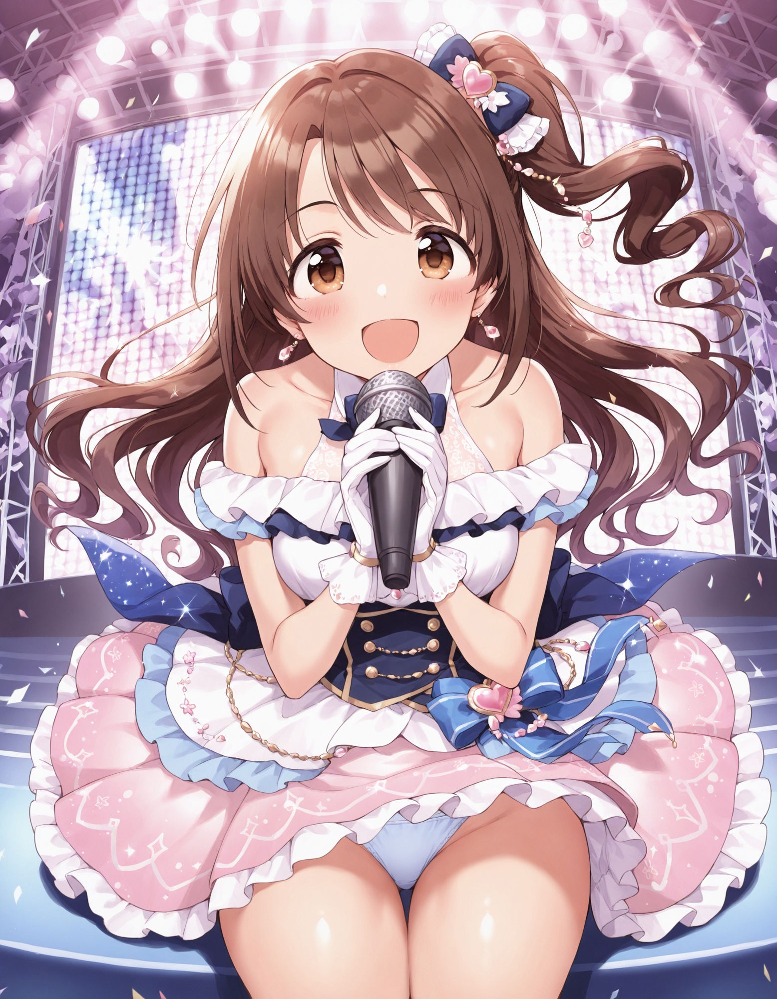 サンプル画像1:島〇卯月のパンチラ〜アイドル衣装編〜(D.P.H.) [d_582236]