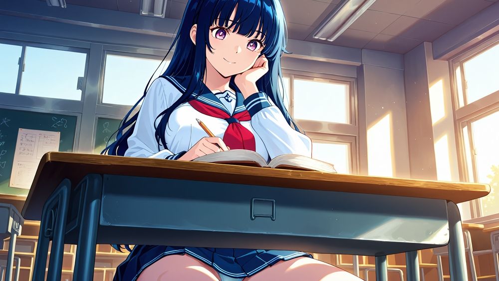 爆乳緑青スク水美少女が新任コーチと孕ませ絶頂【4K】 画像3
