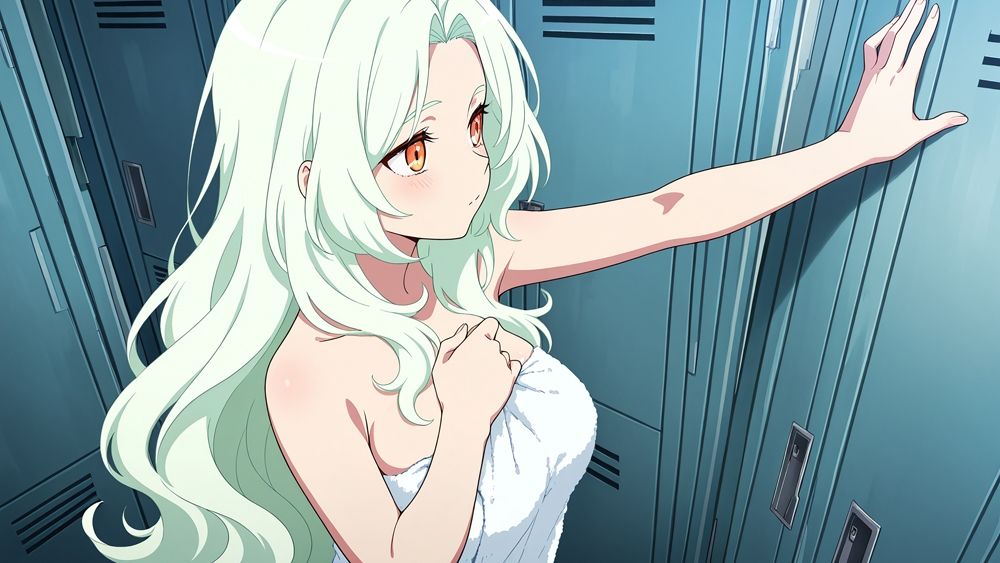 爆乳緑青スク水美少女が新任コーチと孕ませ絶頂【4K】 画像8