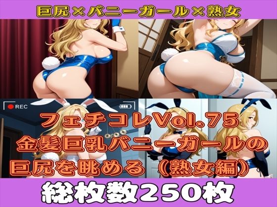 フェチコレVol.77 金髪巨乳バニーガールの巨尻を眺めるだけ（熟女編）【総枚数250枚】