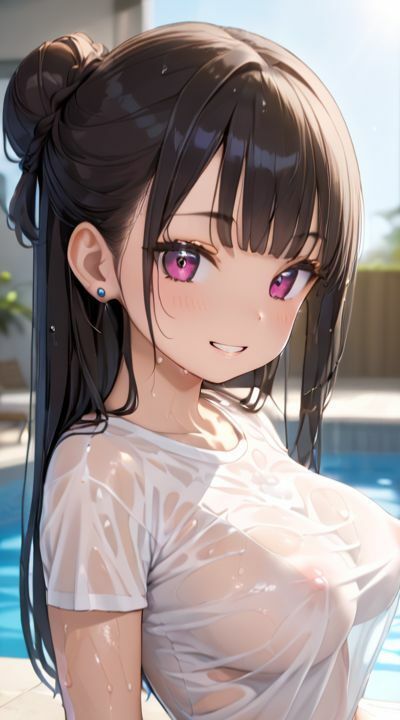 爆乳な妹とプールで禁断の近親相姦種付セックス 画像9