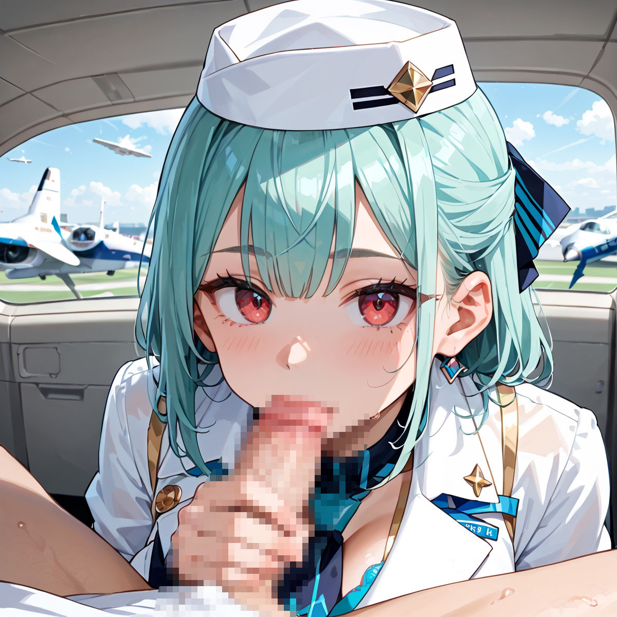 サンプル画像3:魅惑の機内サービス！HなCAさんとイくまでロングフライト！？vol.2(プリズムK) [d_582395]