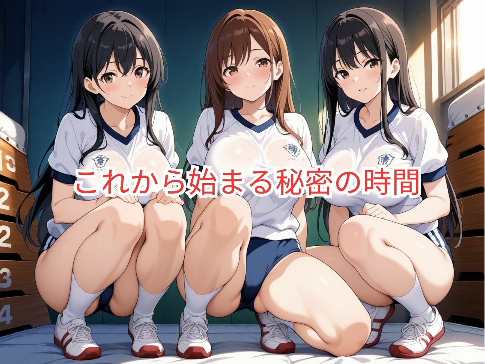 サンプル画像2:学園ハーレム性活〜ブルマ女子編〜(性癖の館) [d_582404]