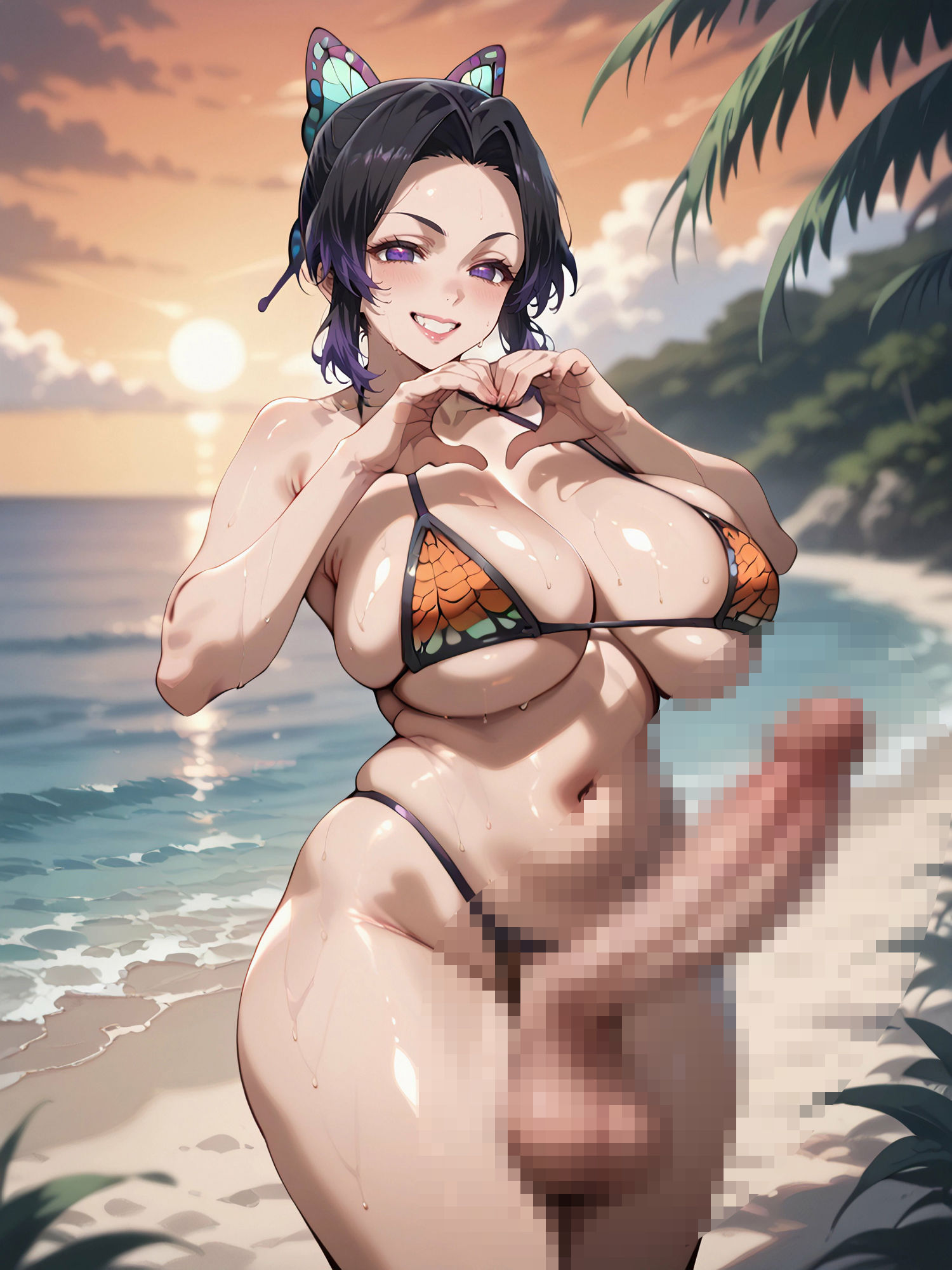 サンプル画像5:鬼〇の刃〜胡蝶しのぶ ふたなり集〜(秘密結社あーる) [d_582429]