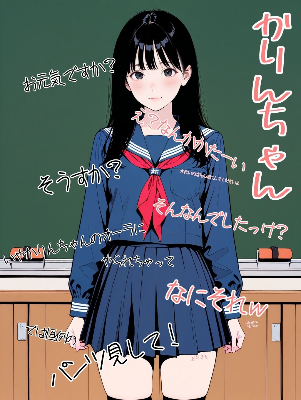 サンプル画像1:2年xx組教室であれやこれややられっちゃう制服女子たち(2年xx組) [d_582486]