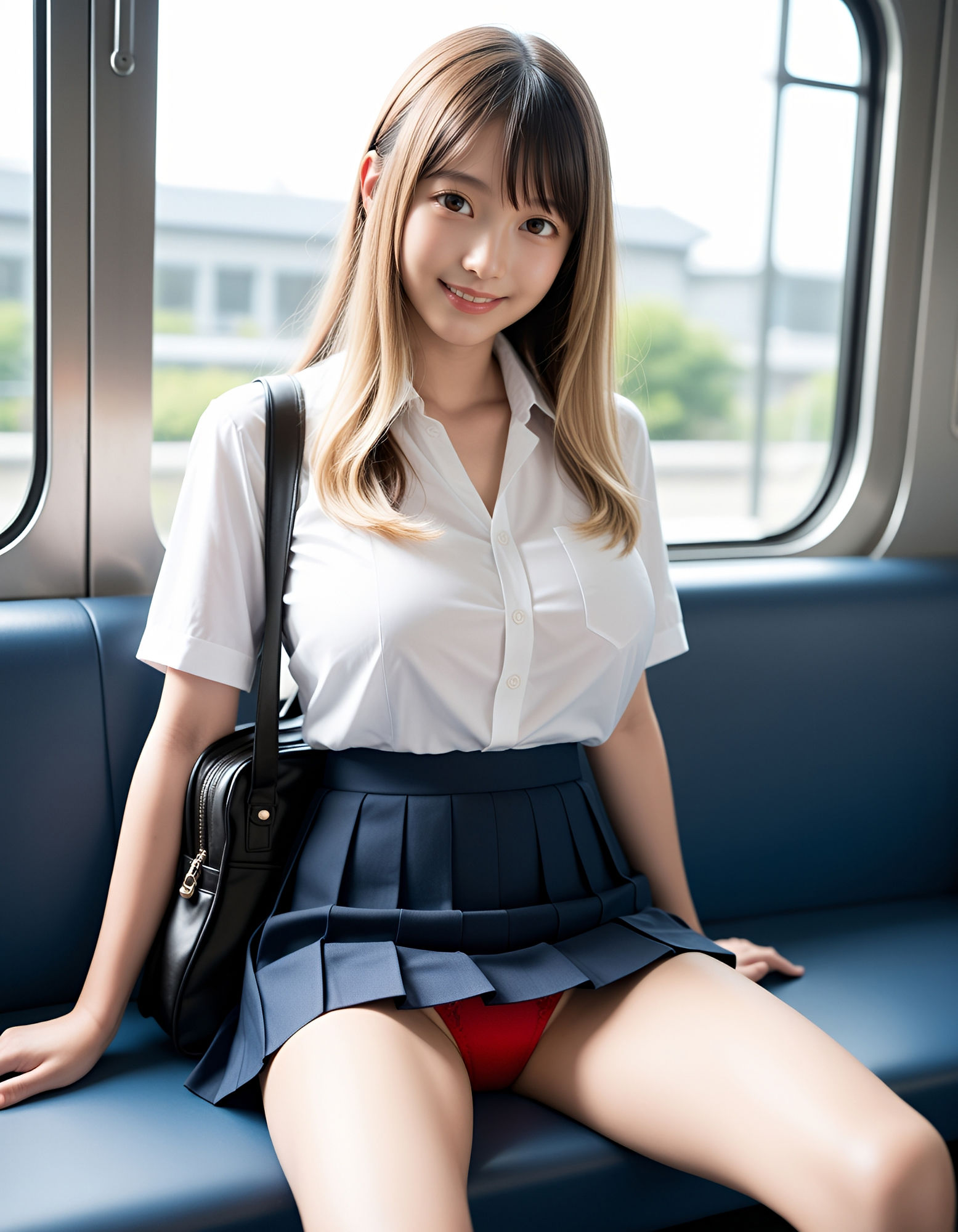 毎朝パンツを見せてくれる女子校生 画像3