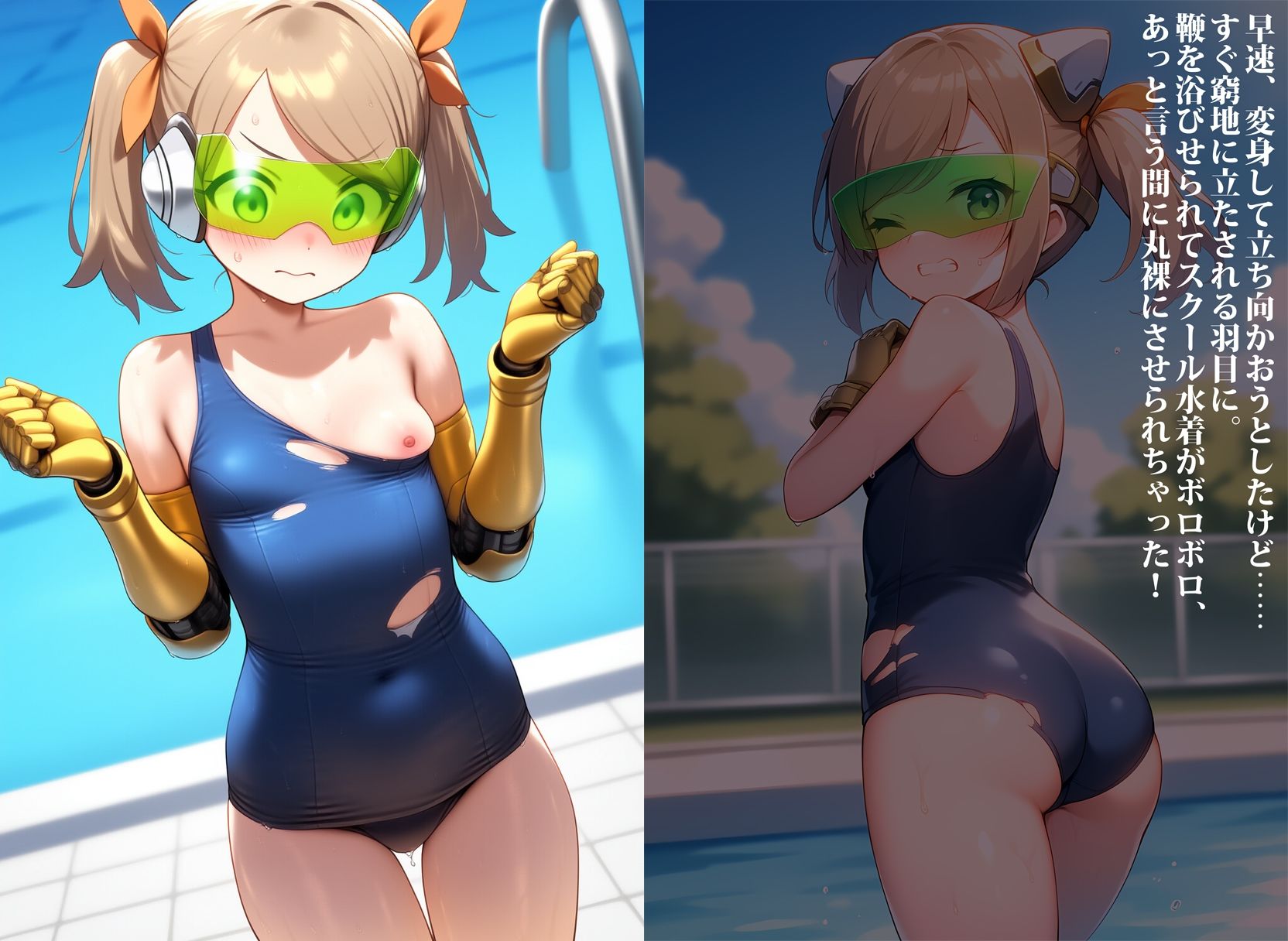 サンプル画像5:正義のヒロイン、屈辱の敗北失禁！(性癖ユガ芽) [d_582568]