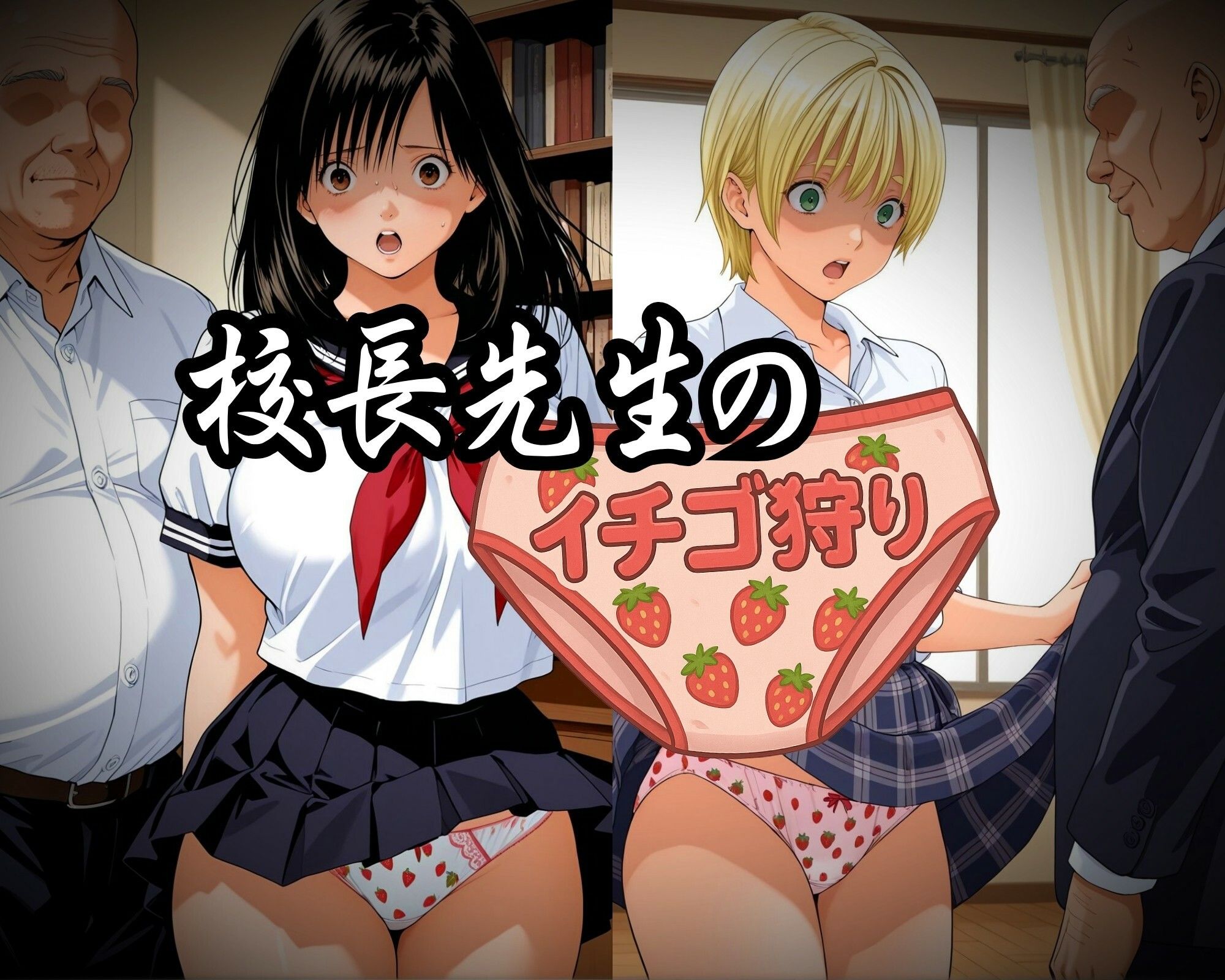 サンプル画像1:校長先生のイチゴ狩り TSUKASA＆AYA(パイパイロット) [d_582598]