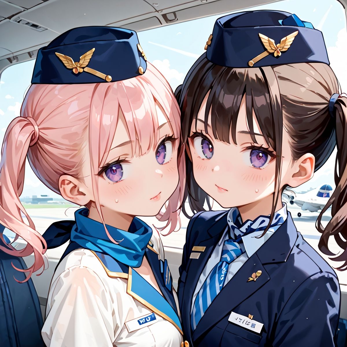 サンプル画像4:魅惑の機内サービス！HなCAさんとイくまでロングフライト！？vol.4(プリズムK) [d_582686]