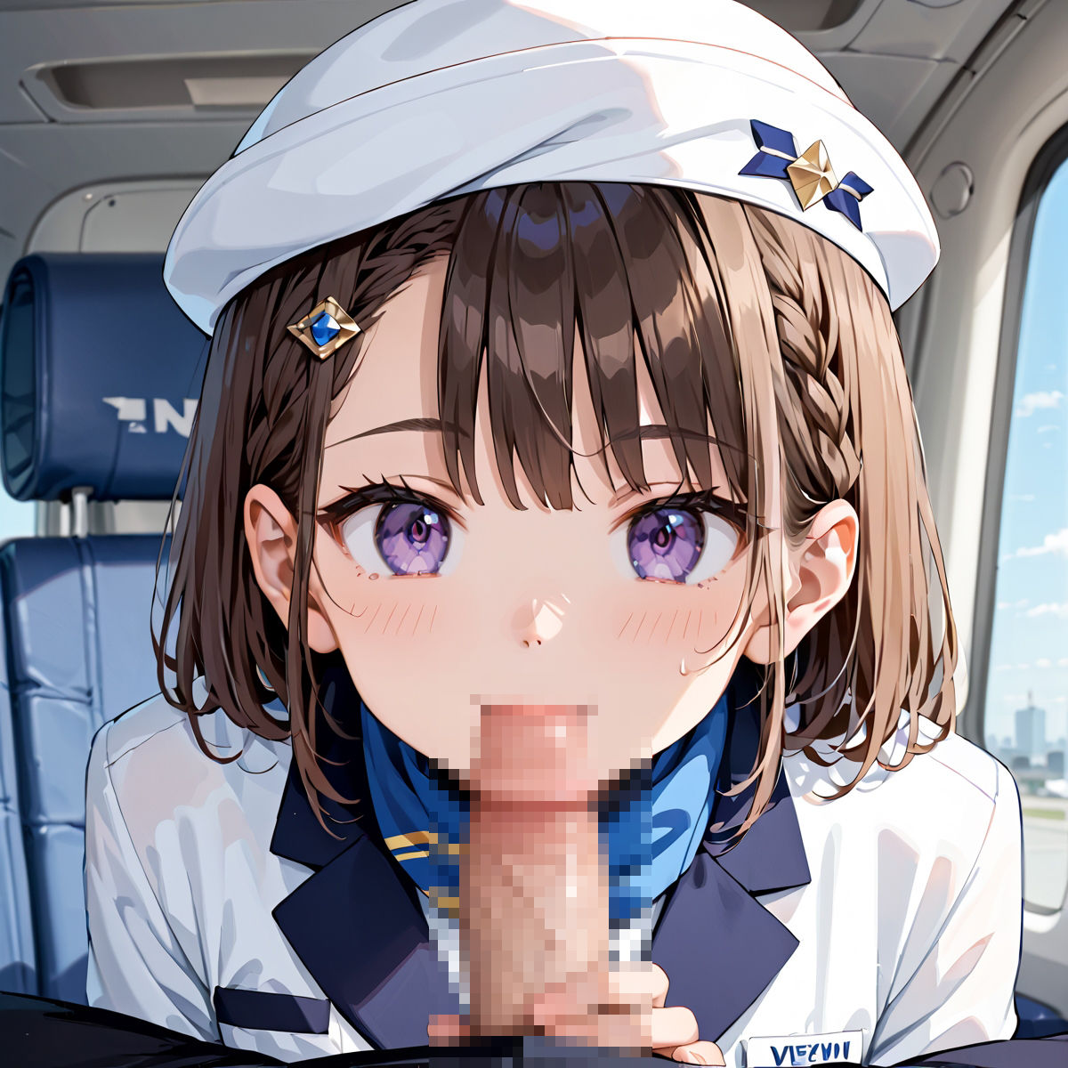 サンプル画像4:魅惑の機内サービス！HなCAさんとイくまでロングフライト！？vol.6(プリズムK) [d_582690]