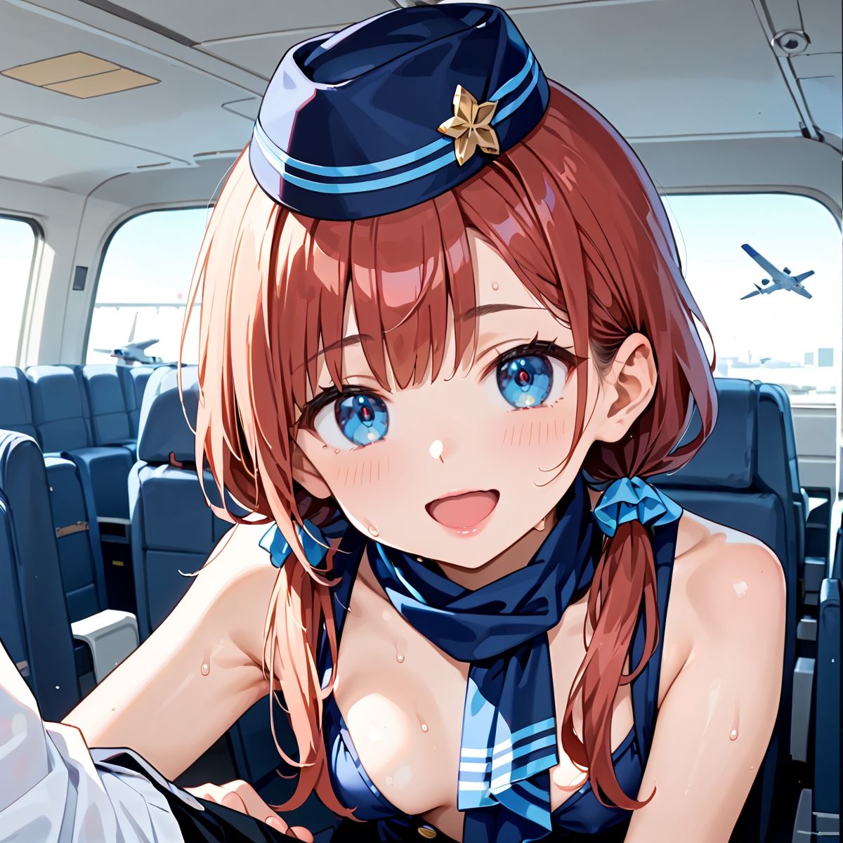 魅惑の機内サービス!HなCAさんとイくまでロングフライト!?vol.7 画像1