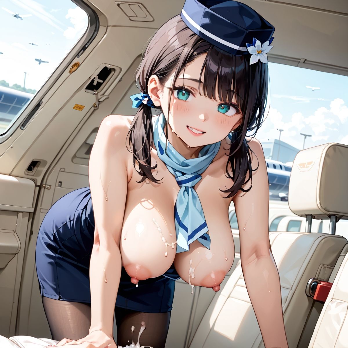 サンプル画像1:魅惑の機内サービス！HなCAさんとイくまでロングフライト！？vol.8(プリズムK) [d_582702]