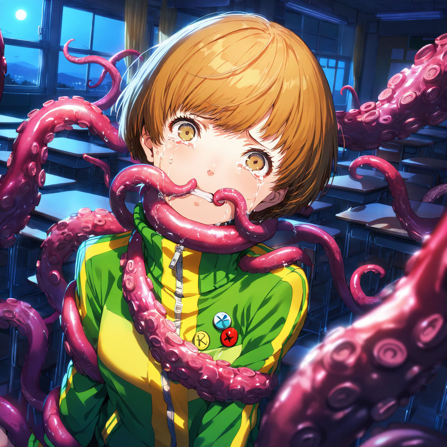 サンプル画像1:番長が来なかった町（ペル●ナ4）(aiヒロインクリエイト) [d_582706]