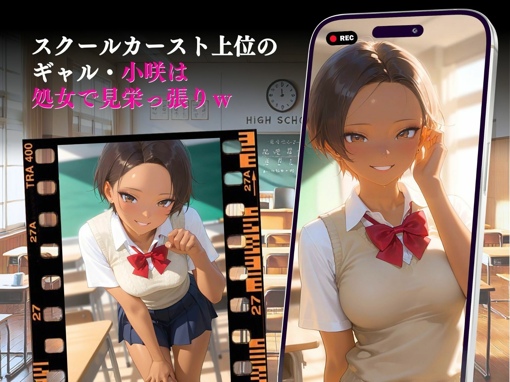 サンプル画像3:背伸びした代償年上ヤンチャ彼氏に騙されてAVデビュー悦楽の一部始終(推し娘) [d_582743]