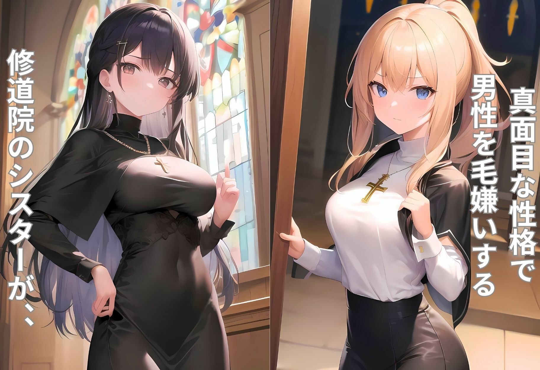 サンプル画像1:修道院のシスターがチン棒に服従した件【総集編】(転生したら種付け勇者だった件) [d_582800]