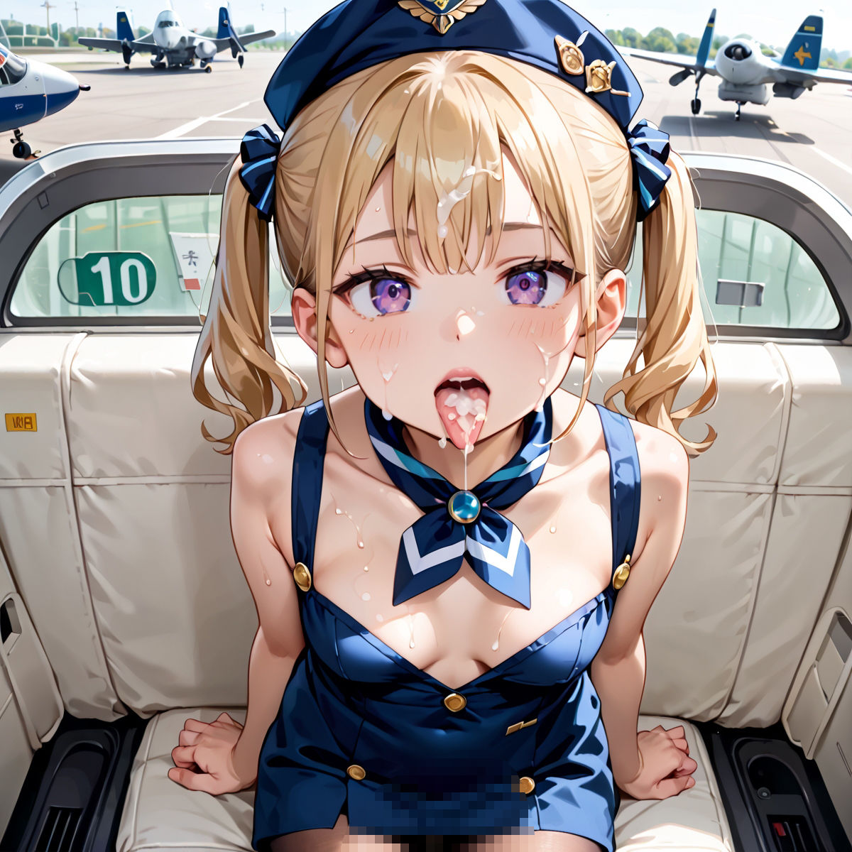 サンプル画像5:魅惑の機内サービス！HなCAさんとイくまでロングフライト！？vol.9(プリズムK) [d_582824]