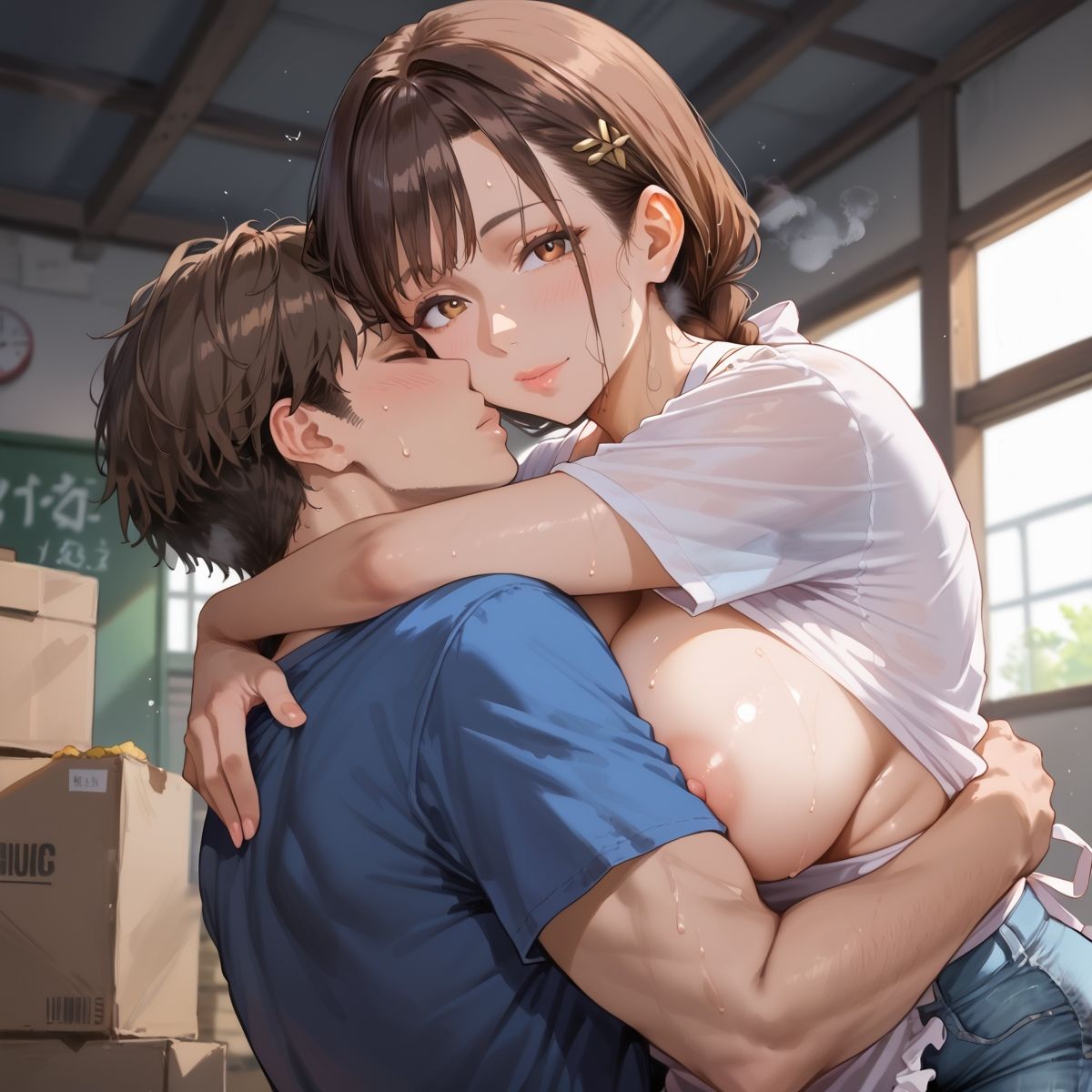 サンプル画像2:【PART2】美人人妻パートさんとバックヤードで禁断SEX(いらすと屋さん) [d_582852]