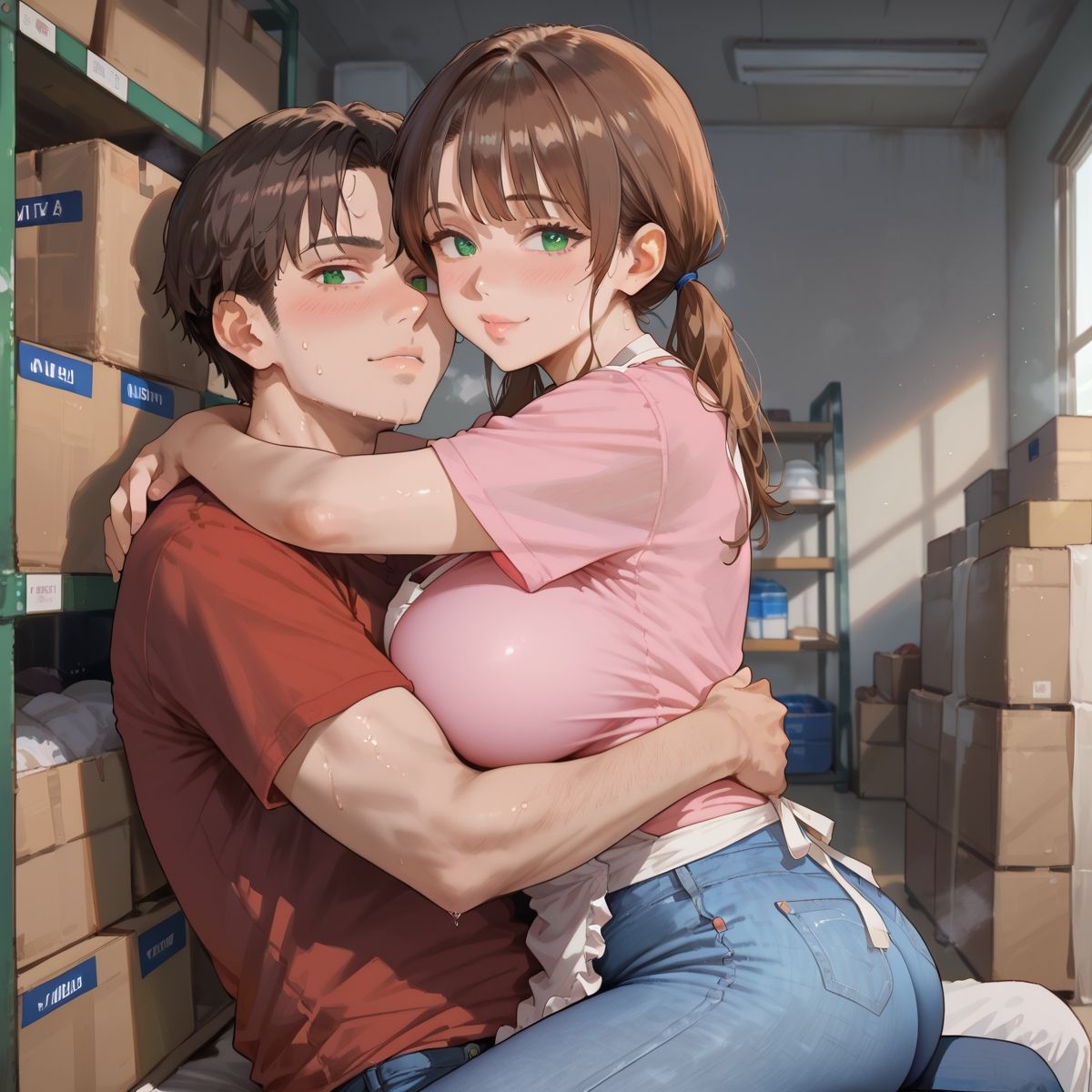 【PART5】美人人妻パートさんとバックヤードで禁断SEX_0