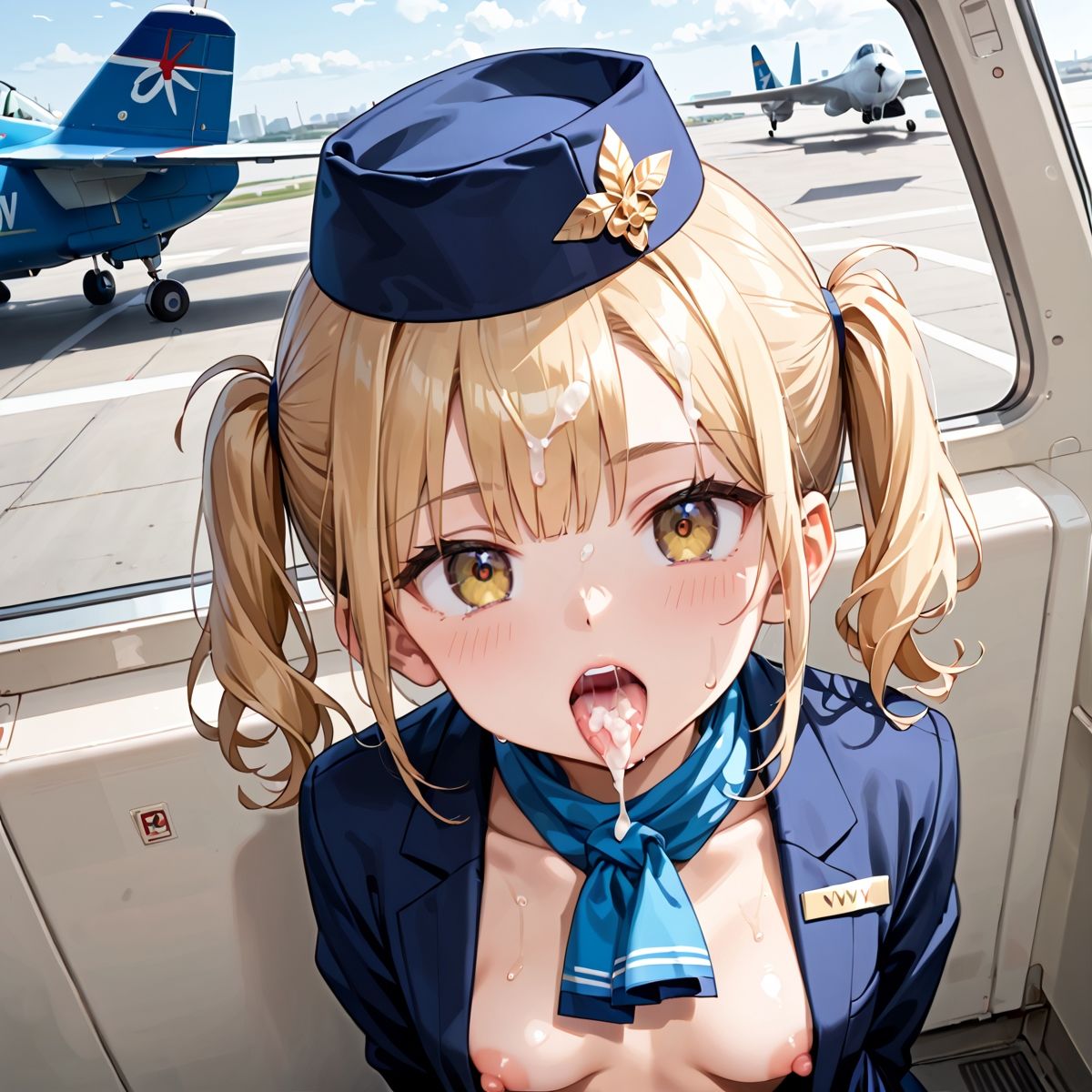 サンプル画像1:魅惑の機内サービス！HなCAさんとイくまでロングフライト！？vol.17(プリズムK) [d_583007]