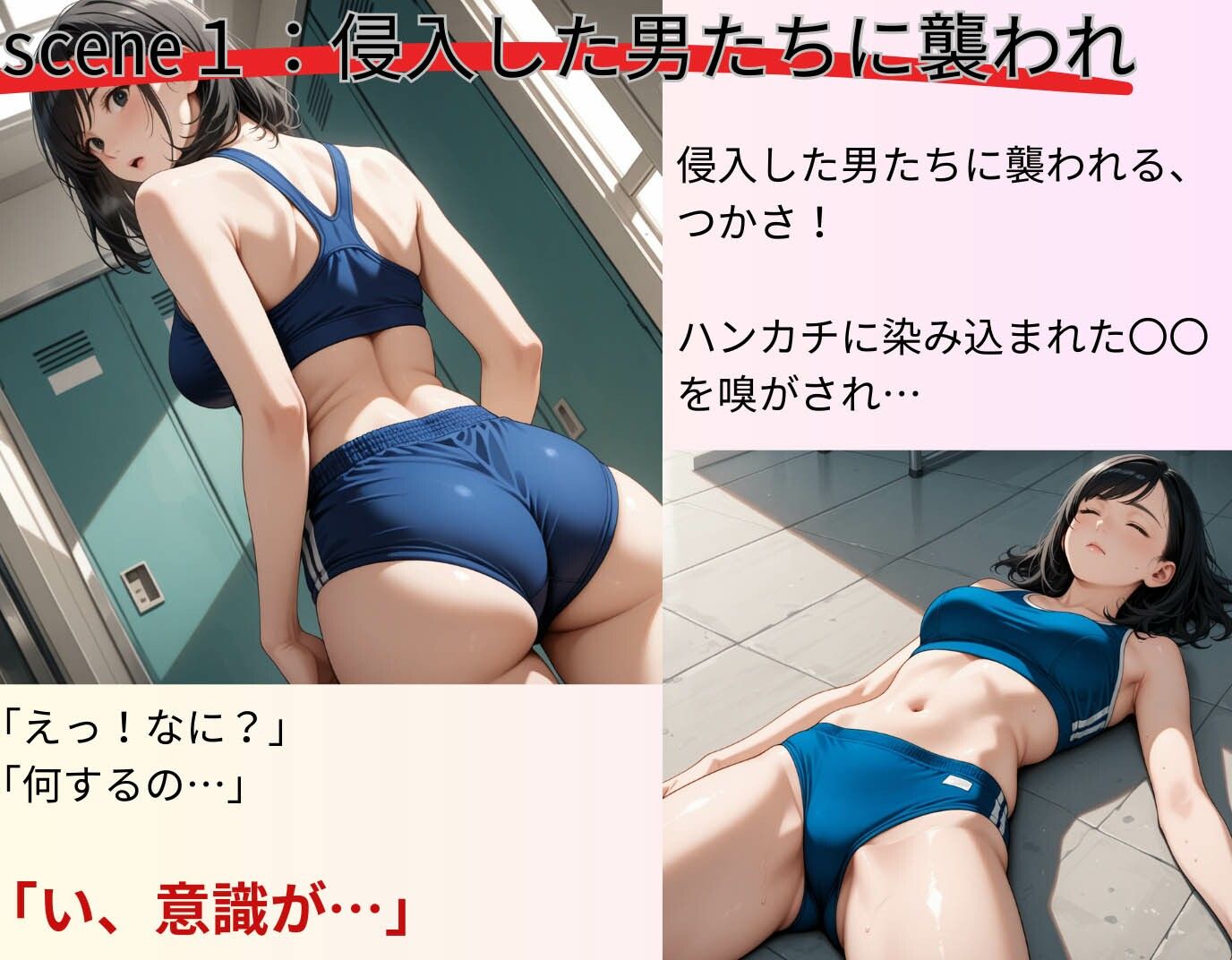 サンプル画像3:陸上で鍛えた身体を弄ばれる！アスリートJOを監禁、拘束で凌●ピストン(制服物語) [d_583087]