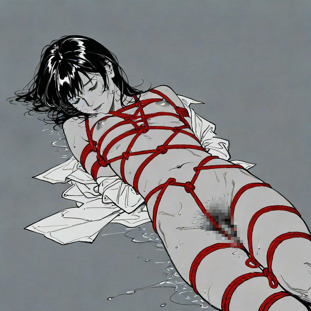 サンプル画像1:赤しばり(もう限界) [d_583105]